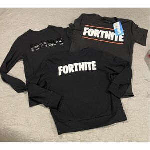 FORTNITE Boys’ Bundle 3 Pieces Short Sleeve Long Sleeve Sweatshirt